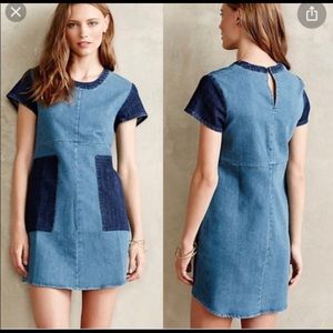 NWOT Anthropologie Denim Dress by Loup Small